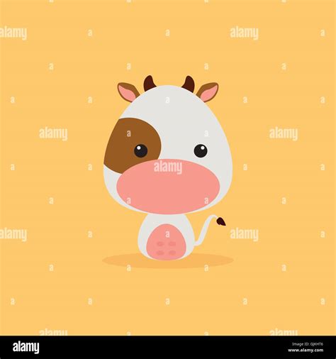 Cute Cartoon Cow Stock Vector Image And Art Alamy