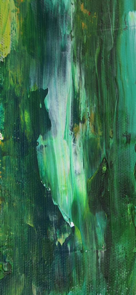Green And White Abstract Painting Iphone Wallpapers Free Download
