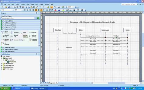 How To Draw Sequence Diagram Using Visio Roundscene