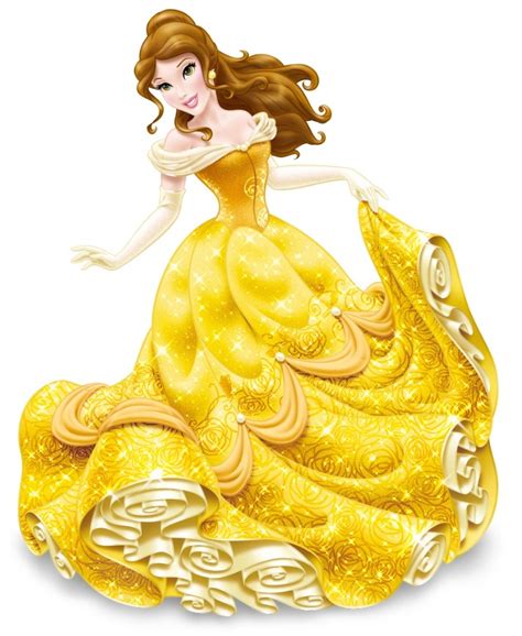 Cartoon Yellow Dress Belle Beauty And The Beast 438811