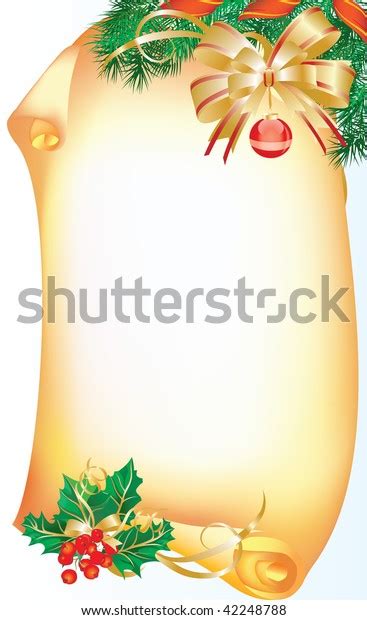 Vector Illustration Contains Image Christmas Frame Stock Vector Royalty Free