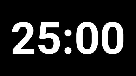 Just 25 Minute Countdown Timer For Slide Keynote Powerpoint Youtube