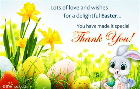 Thank You For A Delightful Easter Free Thank You Ecards Greeting