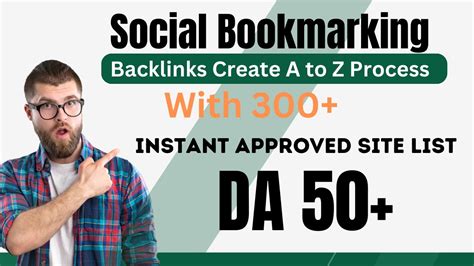 How To Do Social Bookmarking Seo Backlinks Social Bookmarking Sites List Youtube