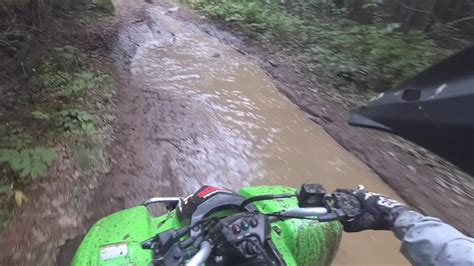 Atv Trail Riding Aroostook County Maine Stuck In Mud Youtube