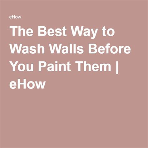 All that's left to do is to round up the supplies and get started. The Best Way to Wash Walls Before You Paint Them in 2020 ...