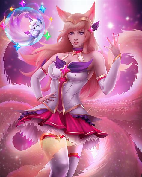 Star Guardian Ahri Lol By Divineimmortality Abendstern