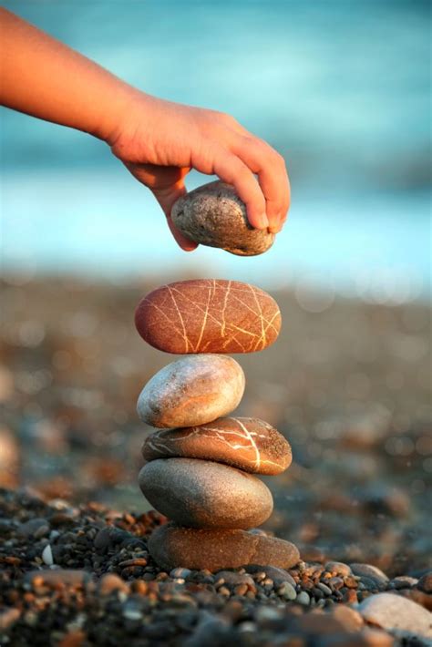 Is Your Life In Balance Pebble Stone Pebble Art Stone Art Eckart