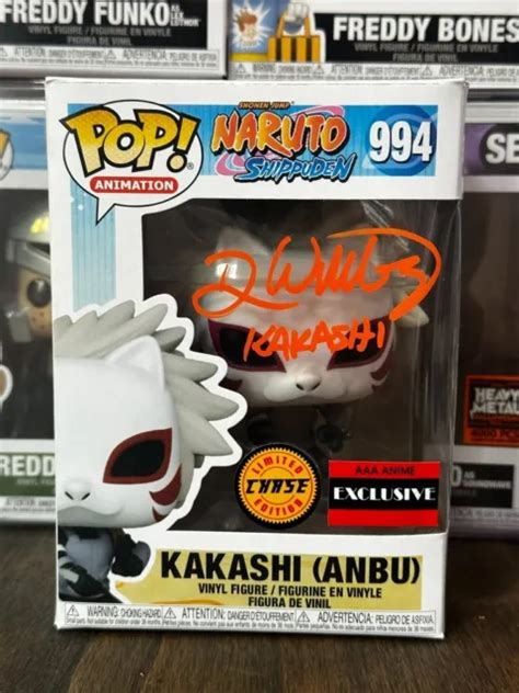 Funko Pop Naruto Kakashi Anbu 994 Signed By Dave Wittenberg
