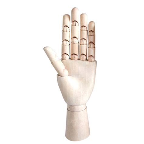 Wooden Leftright Hand Body Artist Model Jointed Articulated Wood