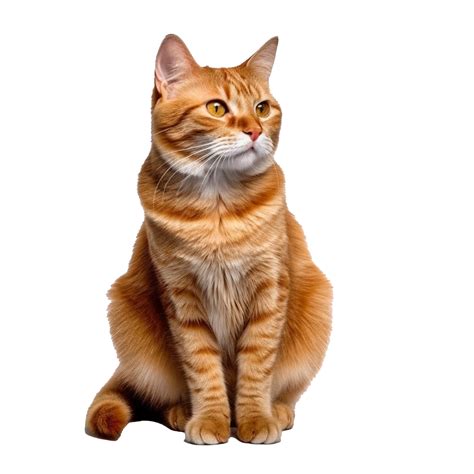 Cat Isolated On Background With Generative Ai 24509206 Png