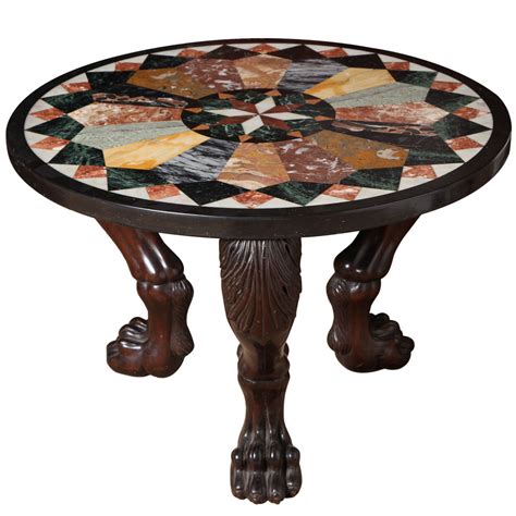 Luxurious marble top end tables that will make you never get enough. Unusual Coffee Table With Carved Legs and Specimen Marble ...