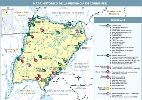 Mapa Histórico Provincia Corrientes