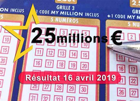 Nom de la machine utilisée: Résultat Euromillion (FDJ) : tirage du MARDI 16 avril 2019 ...