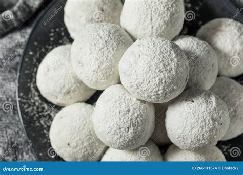 Homemade Sweet Powdered Donut Holes Stock Photo Image Of Tasty