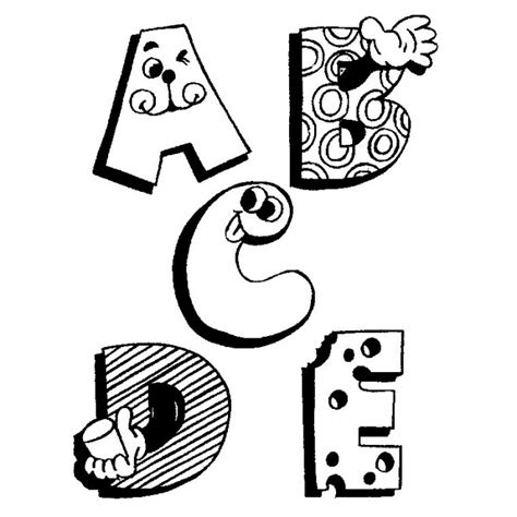 À colorier métiers noel pâques pays et civilizations princesses printemps religion saint valentin et amour soutien scolaire sport stars transports vacances. Coloriage Lettres rigolotes de l'Alphabet dessin gratuit à ...