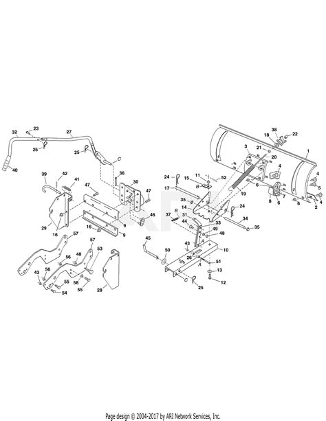 Mtd 190 833 000 46 Dozer Blade 2007 Parts Diagram For General Assembly