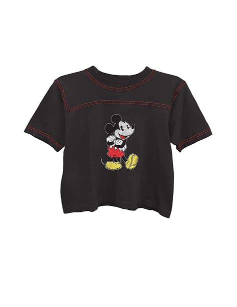 Disney Ladies Mickey Mouse Fashion Shirt Ladies Classic Mickey Mouse Clothing Mickey Mouse Short