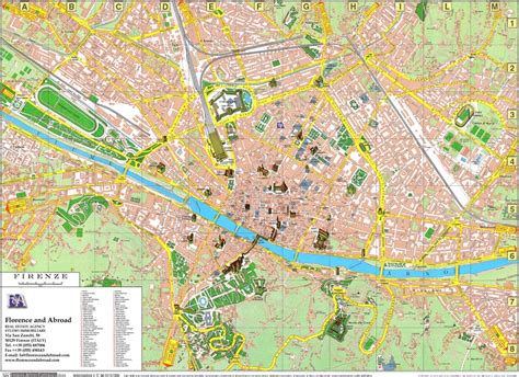 Printable Walking Map Of Florence Printable Maps