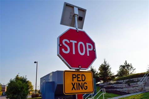 Led Stop Sign Flashing Led Stop Sign Dornbos Sign And Safety