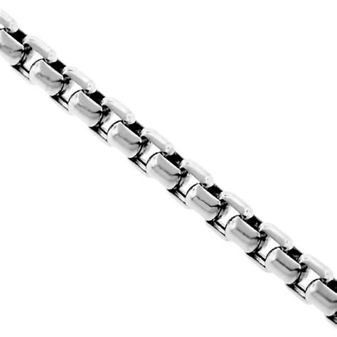 Sterling Silver Venetian Box Chain 30 Inches 27mm Expressions Jewelers