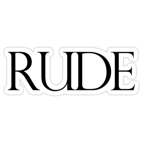 Rude Stickers By Jimmynails Redbubble