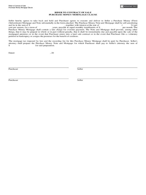 purchase money mortgage form   templates