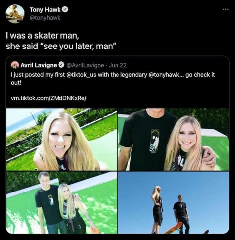 The Avril Lavigne X Tony Hawk ‘sk8er Boi Tiktok Video Rocked Our World Trueid