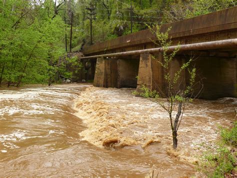 Hollins Mill Dam After Heavy Rains Lynchburg Virginia Kipp Teague