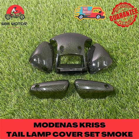 Modenas Kriss 1 Kriss 2 Kriss 110 Tail Lamp Cover Set Smoke Shopee