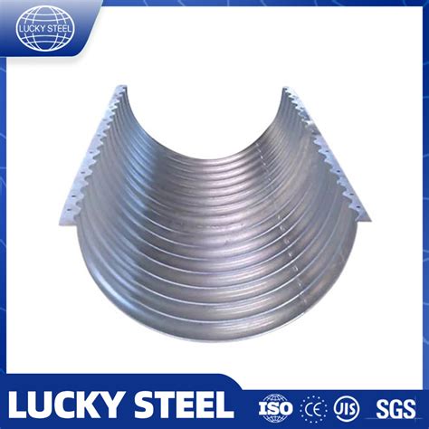 Half Circle Plates Assembly Corrugated Galvanized Steel Pipe Culvert