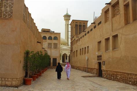 Al Bastakiya Historic District In Dubai Editorial Stock Image