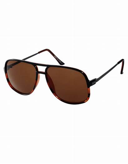 Sunglasses Aviator Square Plastic Asos Brown Lyst