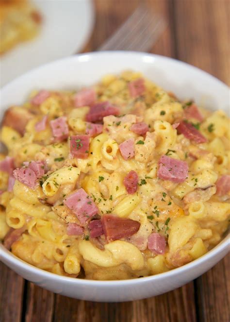 But making it into a meal can be tricky. Slow Cooker Macaroni & Cheese with Ham - great flavor and ready in 90 minutes. Can serve without ...