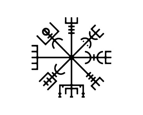 Vegvisir Rune Vinyl Decal Etsy Norse Tattoo Viking Symbols And