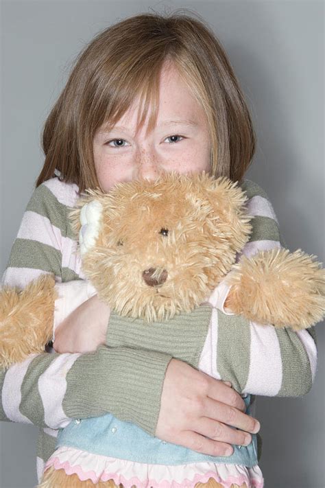 Girl Hugging Her Teddy Bear Photograph By Gustoimagesscience Photo Library Pixels