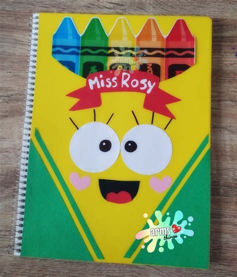 Cuaderno Decorado Crayola Manualidades Escolares Decoraciones