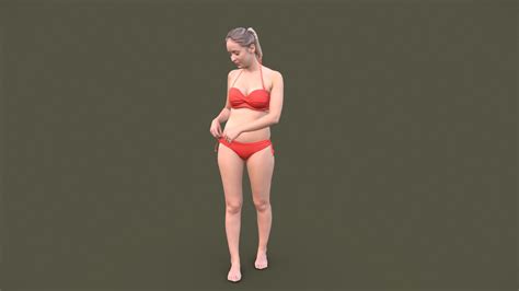 Elena 10454 Standing Bikini Girl Buy Royalty Free 3d Model By 3dpeopleofficial [7be2aac