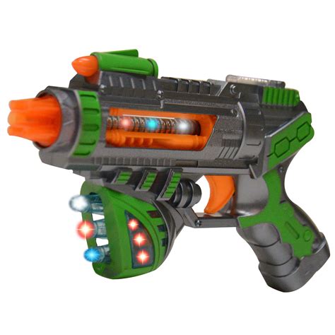 Space Infinity Blaster Pistol Toy Gun For Kids With Flashing Lights And