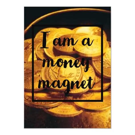 I Am A Money Magnet Magnetic Invitation Money Magnet