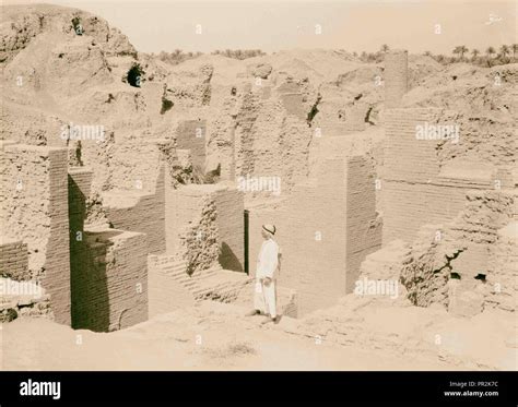 Iraq Babylon The Great Various Views Of The Crumbling Ruins Brick