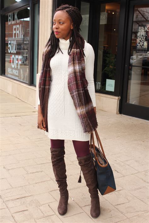 Winter Brunch Uniform Otk Boots Sweater Dress — Irie Chic