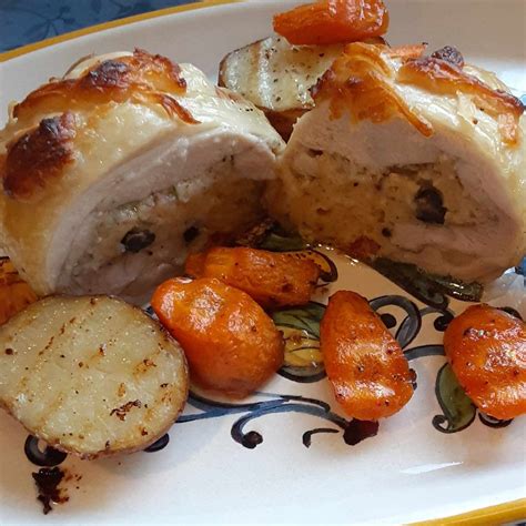 Recette De Cuisses De Poulet Farcies Aux Pommes De Terre R Ties Et Aux