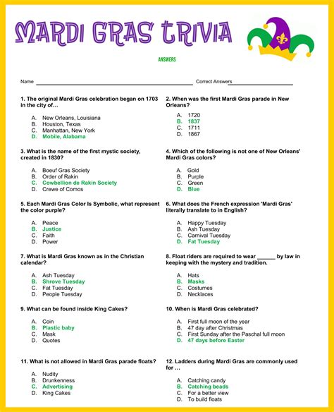 10 Best Free Printable Trivia Questions And Answers