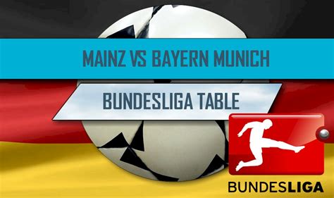 Der fc bayern unterlag am samstag beim 1. Mainz vs Bayern Munich 2016 Score: Bundelsiga Table Results