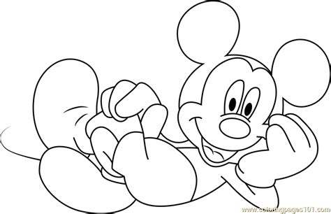 Mickey Mouse Line Drawing At Getdrawings Free Download