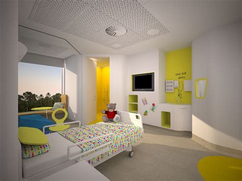 Uplifting Room Yellow And Sunny Healthcare Design Hospital Room