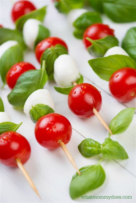 Caprese Kabobs Easy Summer Bbq Appetizer Idea