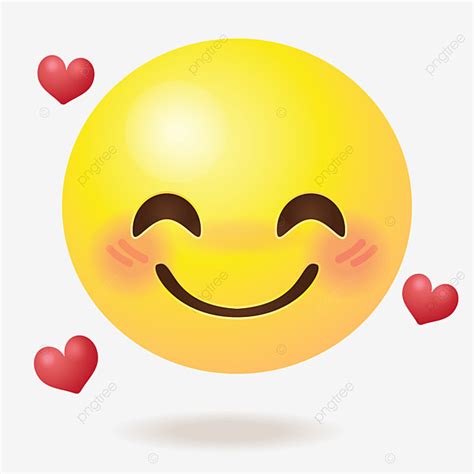 Smiley Face Emoji Clipart Vector Cute Smiley Emoji Face Realistic