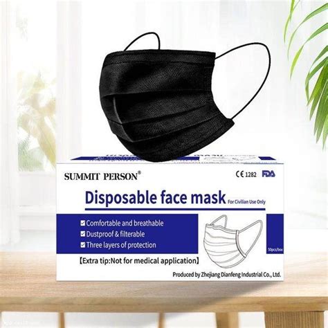 50100 Pcs Disposable Mask 3 Layer Face Mask Safety Protective Care